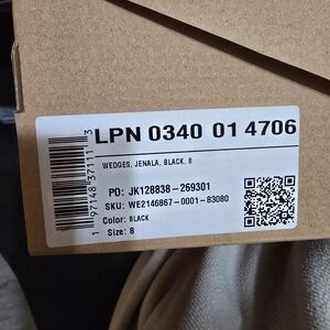 JustFab Black Wedges